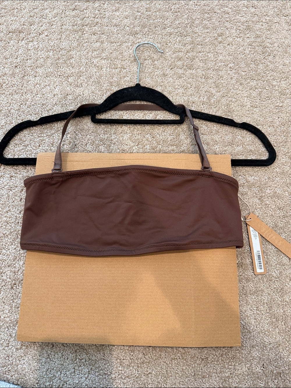 SKIMS Brown Swim Set! 5 pieces! 3 tops 2 bottoms - Picture 7 of 16